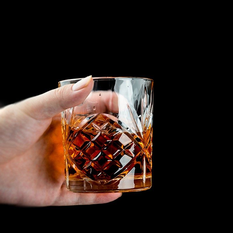 水晶玻璃威士忌酒杯酒樽装家用酒壶储酒器洋酒壶带盖防尘洋酒瓶