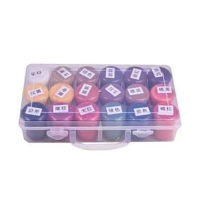 华涛18色盒装色粉家具维修材料装上色水深浅文字资料技术指导