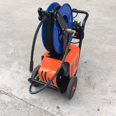 220V200公斤压力带卷管器 高压清洗机 管道疏通机
