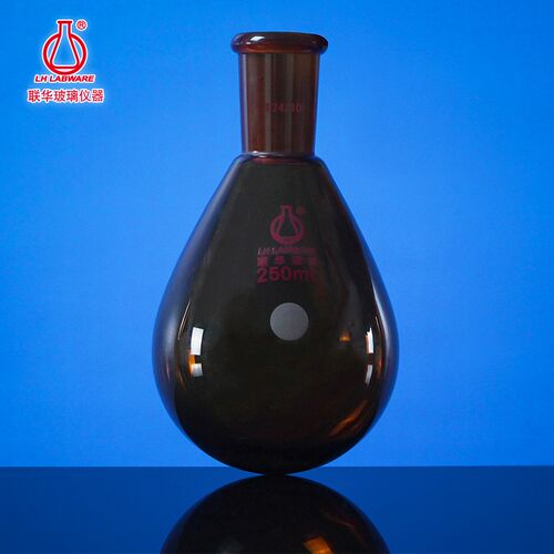 棕色茄形烧瓶厚壁旋转蒸发瓶50/100/250/500/1000/2000/3000LH-13