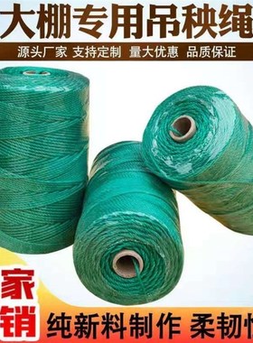 ll大棚蔬菜辣椒黄瓜西红柿吊蔓绳吊秧绳熟料爬藤网拉绳尼龙吊绳吊
