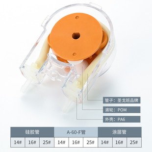 力夫微型蠕动泵V迷你计量自吸泵直流滴定循环小泵2V电动抽水泵