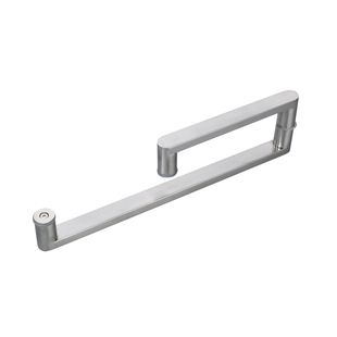 淋浴房拉手浴室玻璃门卫生间推拉门把手30不锈钢加厚方管L型拉丝