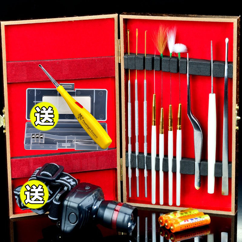 精品鹅毛棒掏耳洁耳采耳工具装掏耳朵挖耳勺10件经典送发光扒,家庭/个人清洁工具,耳勺,淘宝优惠券,粉丝福利购,淘宝优惠卷