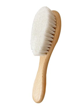Shoe Brush Solid Wood Wool Brush Beech Shoe Polish Brush Lea