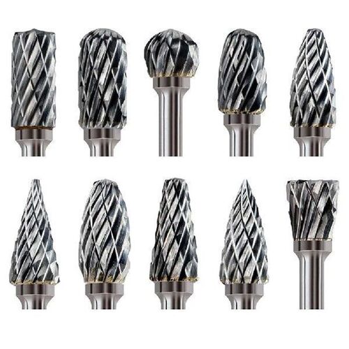 10Pcs Long Shank Carbide Rotary Burr File Double Cut Long