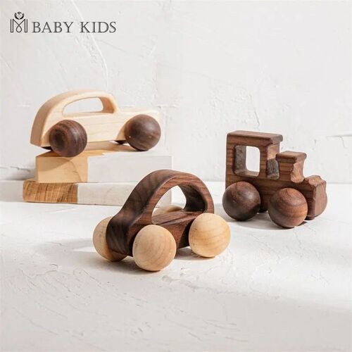 Wooden Child Block For Babies BPA Free Organic Beech Animal