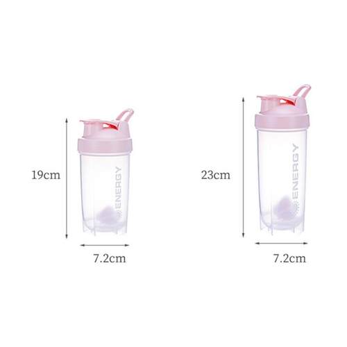 500/700ml Portable Shaker Bottle with Stirring Ball Is Perfe