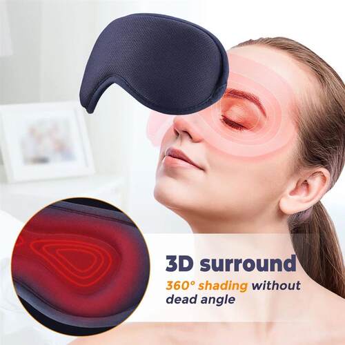 Hot Compress Electric Steam Eye Mask 3D Massage Constant Tem