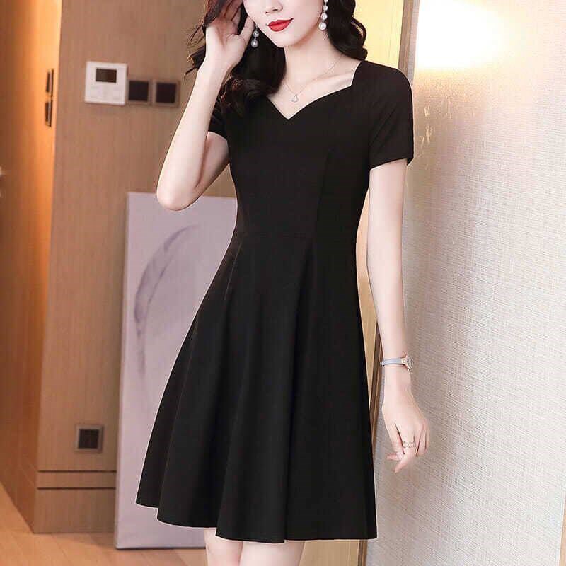 Summer Hepburn Style Chiffon Dress Womens Summer New Short-图片