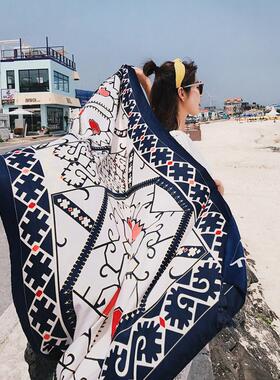 2018 New 90x180cm Twill cotton Pareo Beach Cover-Ups Women L
