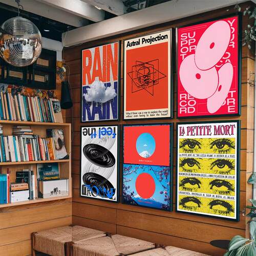 Japanese Vintage Abstract Poster Retro Canvas Home Decor Art