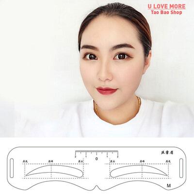 Reusable Eyebrow Shaper DIY 6PCS Set Soft Ruler Brow Definer