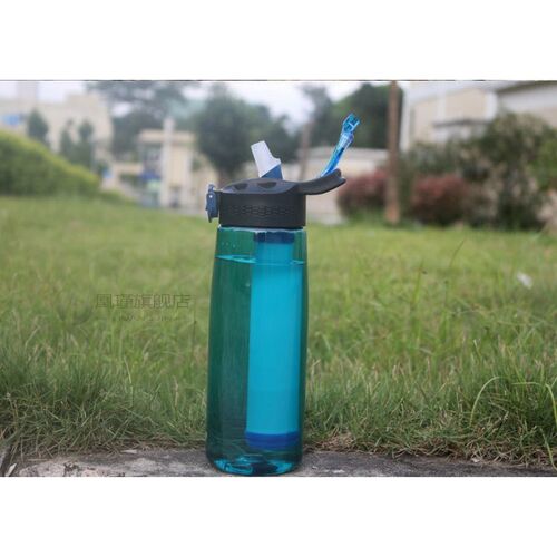 Outdoor Water filter bottle Portable Purifier 0.65L For Camp