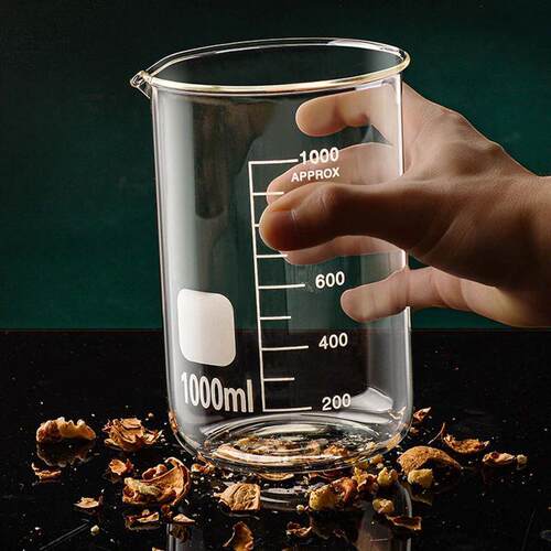 High Borosilicate Glass Measuring Cup Clear Scale Cup Labora