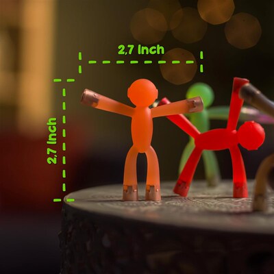10Pcs Mini Man Magnetic travel toys for kids Rubber Magnet