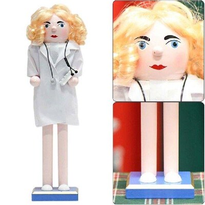 G6DA Traditional Nurse Nutcrackers Collectible Holiday