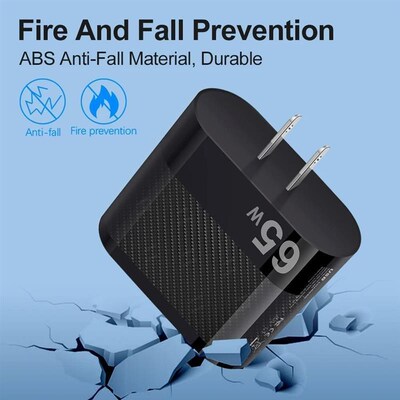 65W USB Charger PD Fast Charging 4 Ports Mobile Phone Charge