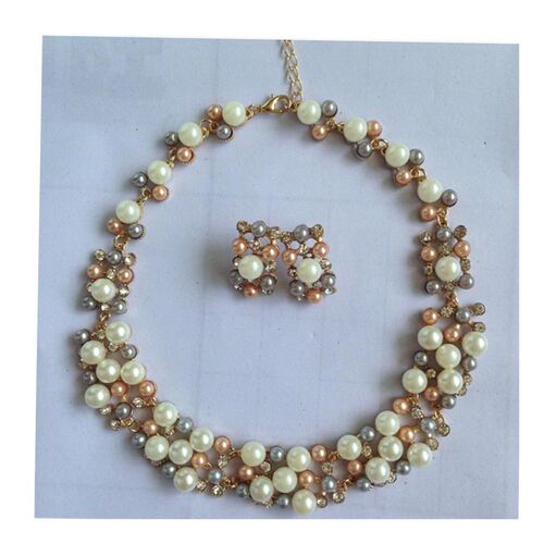 pearl necklaces set earrings jewelry women 珍珠潮女项链饰品