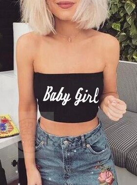 Womens baby letter sexy breast wrap vest  new style in Eu