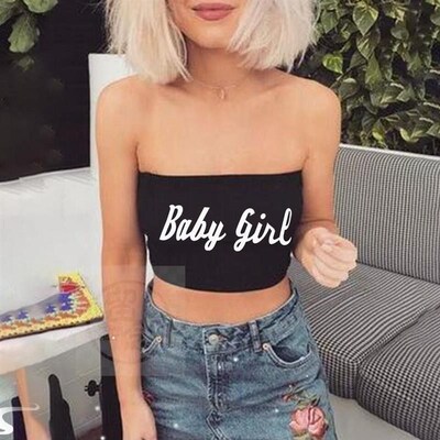 Womens baby letter sexy breast wrap vest  new style in Eu