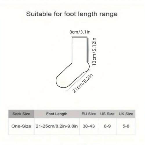 18 Pairs of Thick Khaki Socks with Outstanding Warmth and An