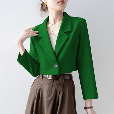 Short Blazer for Women 2025 Commuter European Style Elegant