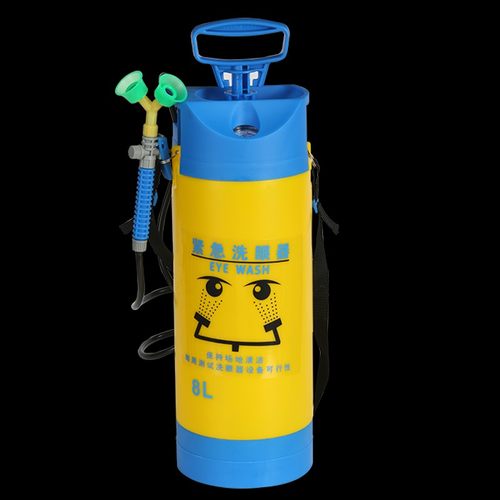 验厂洗眼器便携式口洗眼器带压力表8升紧急洗眼器 可开增值发