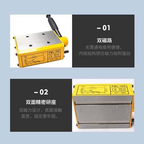 美日攻丝机底座磁力座固定吸盘磁性座加强磁路移动攻牙磁座配件