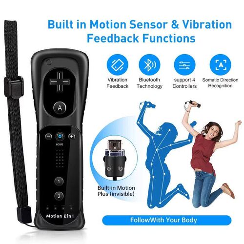 2 in 1 Wireless Controller For Nintendo Wii Gamepad Set Moti