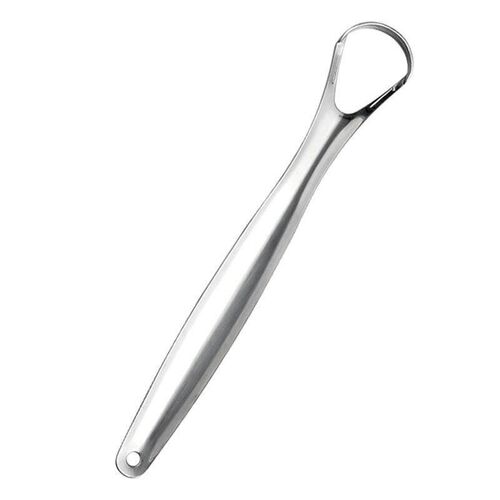 Stainless Steel Tongue Scraper, Effective Tool for Removing