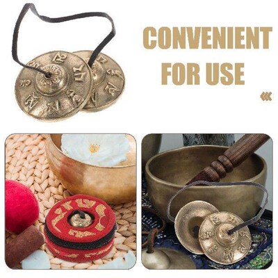 Nepal Bell Brass Finger Cymbals Tingsha Chime Bells for