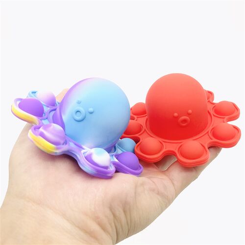 2021 Pop Fidget Relieve Stress Toys Rainbow Push It Bubble