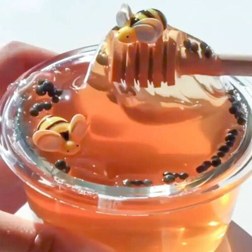 60ml Hot Crystal Slime Toys Clear Honey Slime Bee Polymer Cl