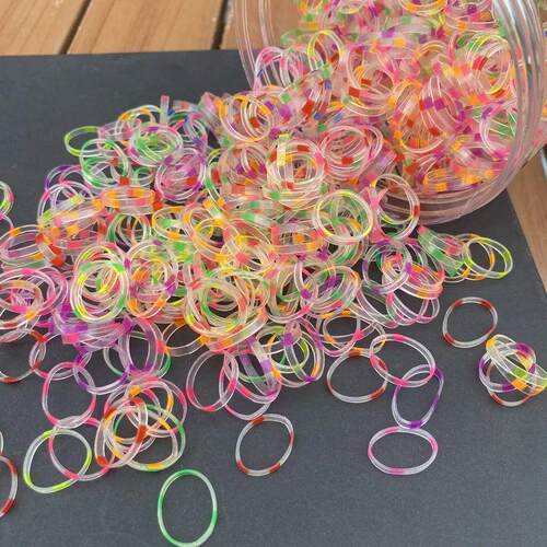 800pcs/set Thick Silicone Hair Rubber Bands For baby Girls t