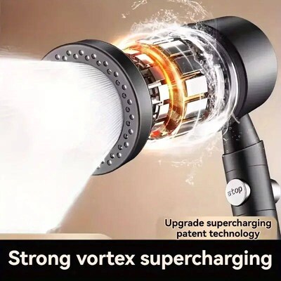New High Pressure Water Saving Filter Shower Head 5 Modes Ha