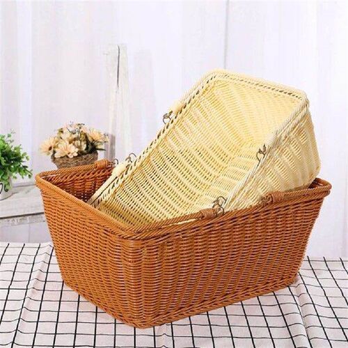 Woven Shopping Basket Picnic Hand-made Vegetable Decorative