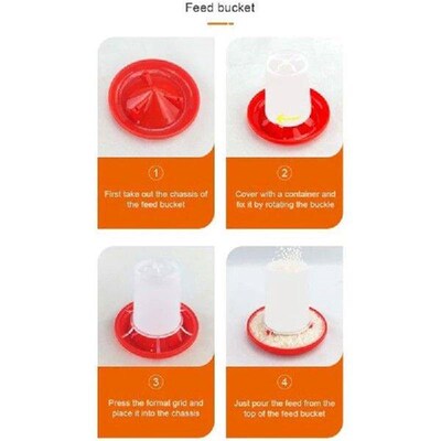 Chick Feeder Waterer Durable Plastic Feeding Water