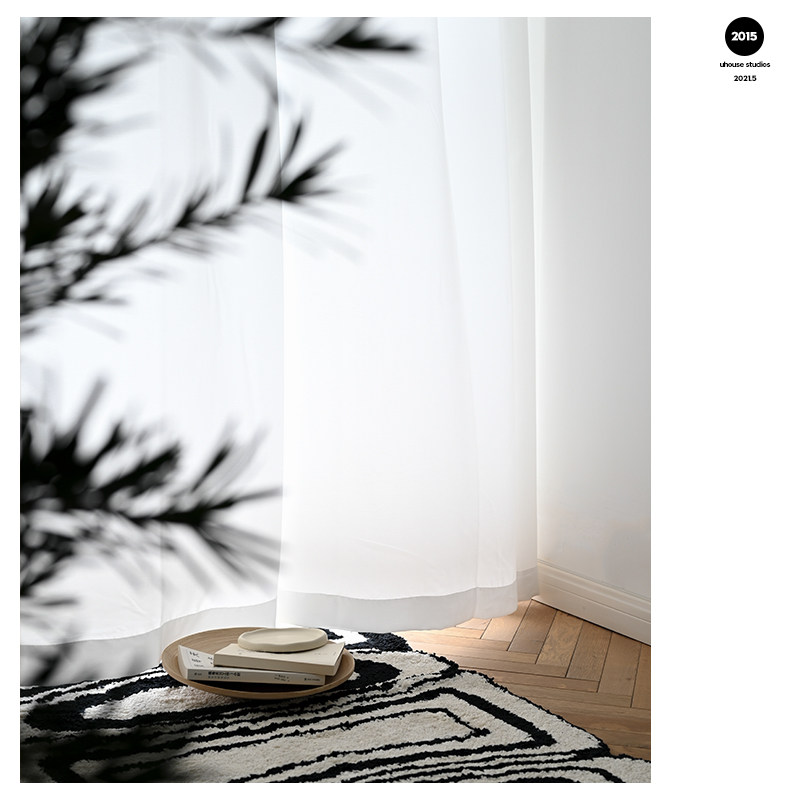 悦家透光不透人天丝绒现代遮光阳台单层客厅飘窗卧室白色窗帘窗纱,居家布艺,定制窗帘,淘宝优惠券,粉丝福利购,淘宝优惠卷