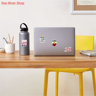 50pieces of English inspirational letter waterproof stickers