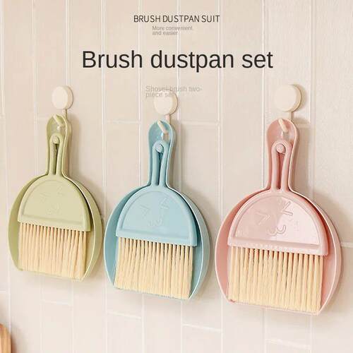 Multi-Purpose Mini Broom and Dustpan Set with Garbage Shovel