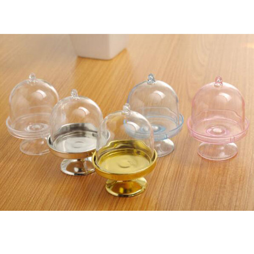 1pc Wedding Clear PVC Box Tray Shape Party Favor Cake Cookie