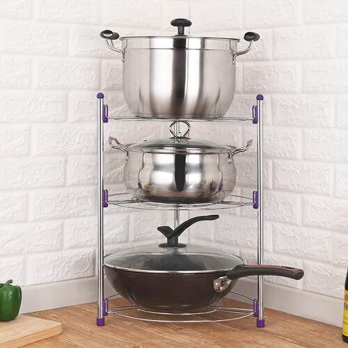 Pot rack Pan rack Organizer Kitchen storage rack Cabinet锅架