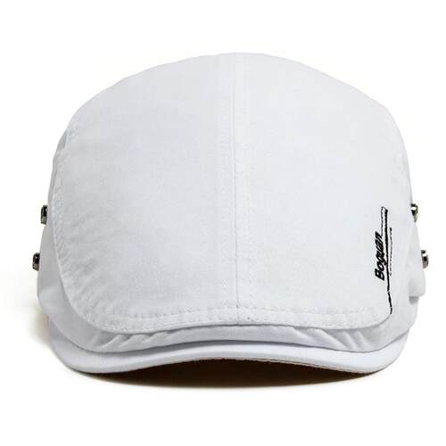 Fashion Mens Beret Button Embroidery Cotton Vintage Berets