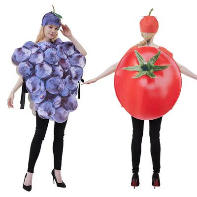 Halloween grape tomato cosplay funny Parody Party clothes