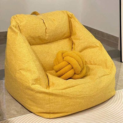 Yuppie Straight Camp Lazy Sofa imitatoon Linen Bean Bag Remo