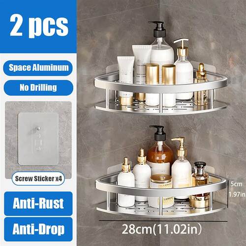 Shower Corner Shelf Caddy shower Organizer Corner No Drill S