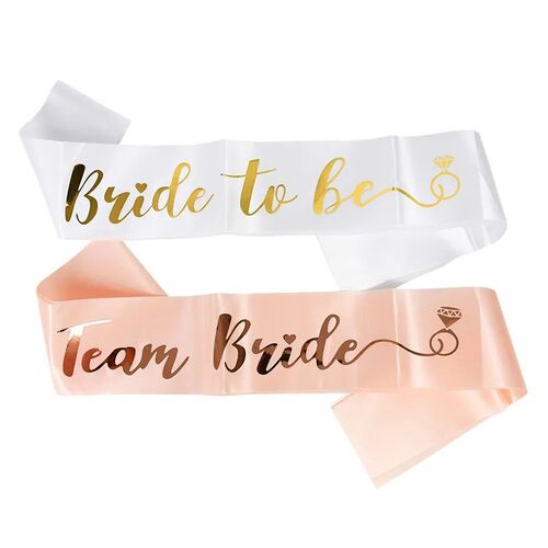1Set Bride To Be Team Bride Satin Sash for Wedding Engagemen
