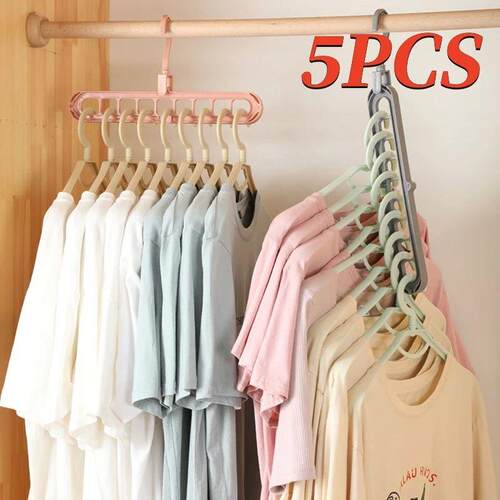 1-5pcs Magic Multi-port Support hangers for Clothes Drying R