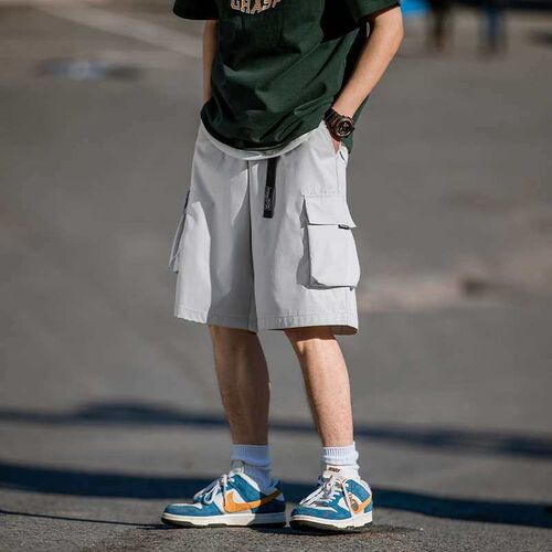 Han Lu Mens Tooling Shorts Mens Summer New Arrival Snap Be